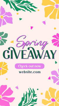 Spring Giveaway Flowers Instagram reel Image Preview