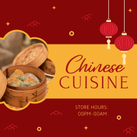Chinese Cuisine Instagram Post Design