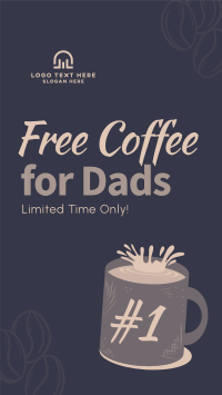 Father's Day Coffee Facebook Story Design