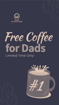 Father's Day Coffee Facebook story Image Preview
