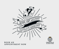 Tattoo Studio Badge Facebook Post Image Preview