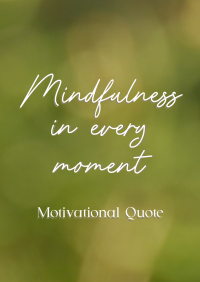 Mindfulness Quote Flyer Image Preview