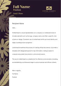 Tropical Floral Paradise Letterhead Image Preview