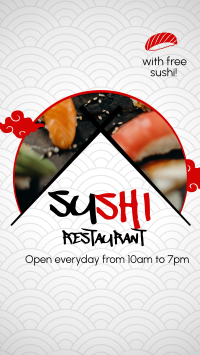 Sushi Platter Facebook Story Design