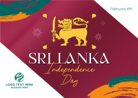 Sri Lanka Independence Postcard Image Preview