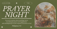 Rustic Prayer Night Facebook Ad Design