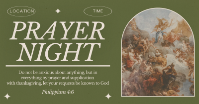 Rustic Prayer Night Facebook ad Image Preview