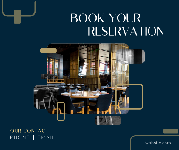 Restaurant Booking Facebook Post Design Image Preview