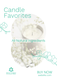 Scented Home Candle  Poster Image Preview