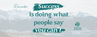 Success Motivational Quote Facebook cover Image Preview