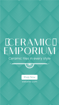 Ceramic Emporium Facebook Story Design