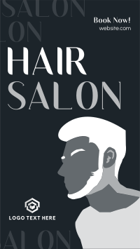 Minimalist Hair Salon YouTube short Image Preview