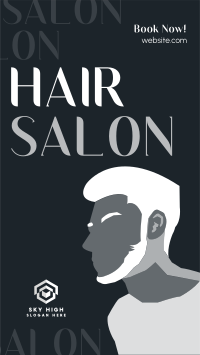 Minimalist Hair Salon YouTube Short Image Preview