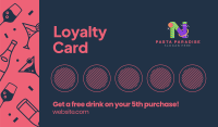 Loyalty Card Cocktails and Wine Business Card Image Preview