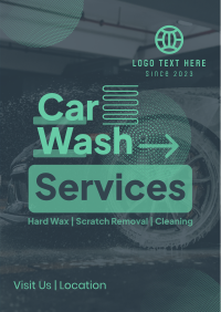Unique Car Wash Service Poster Image Preview