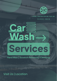 Unique Car Wash Service Poster Image Preview