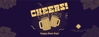 Cheery Beer Day Facebook cover Image Preview