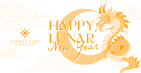 Lunar New Year Dragon Facebook Ad Design