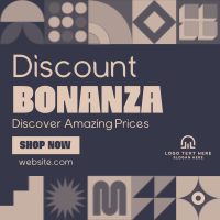 Geometric Discount Bonanza Instagram Post Preview