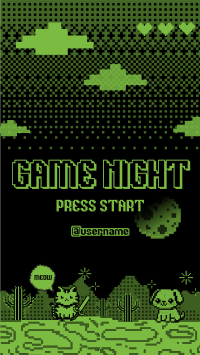 Retro 8-Bit Game Night Instagram Reel Preview