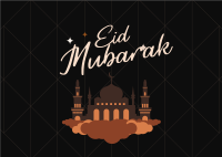 Eid Blessings Postcard Image Preview