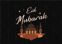 Eid Blessings Postcard Image Preview