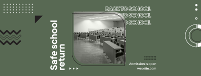 Back to School Memphis Facebook cover Image Preview