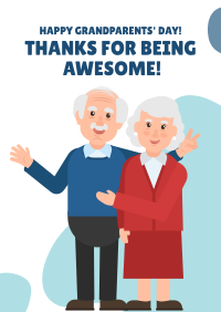 Awesome Grandparents Poster Image Preview