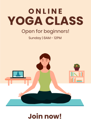 Online Yoga Poster Image Preview