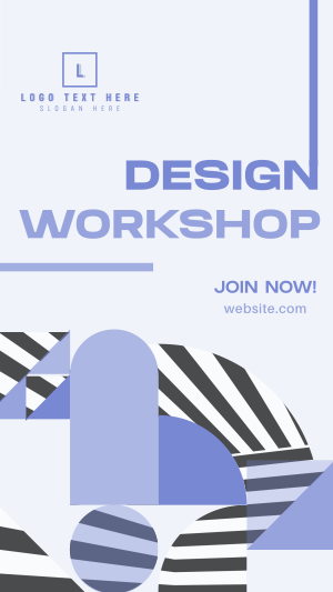Modern Abstract Design Workshop Instagram story Image Preview