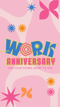 Quirky Anniversary TikTok Video Design