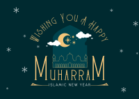 Wishing You a Happy Muharram Postcard Image Preview