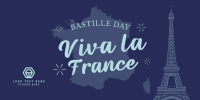 Celebrate Bastille Day Twitter Post Design