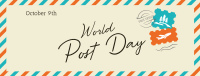 Post Day Envelope Facebook Cover Design