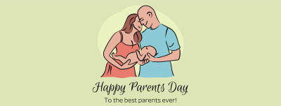 Young Happy Parents Facebook cover Image Preview