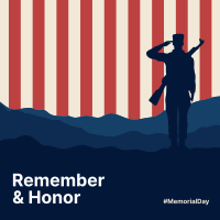 Memorial Day Salute Linkedin Post Image Preview