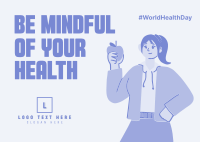 Mind Your Health Postcard Image Preview