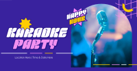 Karaoke Party Hours Facebook Ad Design