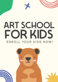 Art Class For Kids Poster Design