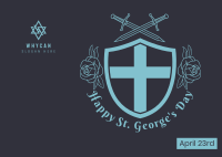St. George's Shield Postcard Design