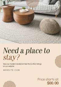 Cozy Place to Stay Flyer Design