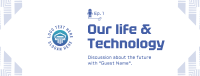 Life & Technology Podcast Facebook Cover Design