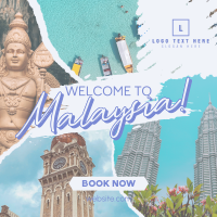 Welcome to Malaysia Instagram Post Design