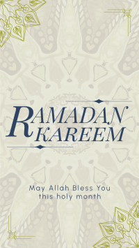 Psychedelic Ramadan Kareem Instagram reel Image Preview