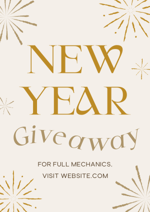 New Year Giveaway Flyer Image Preview