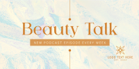 Beauty Talk Twitter Post Design