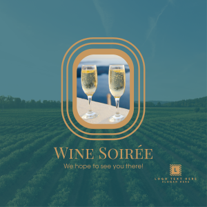 Wine Soirée Instagram post Image Preview