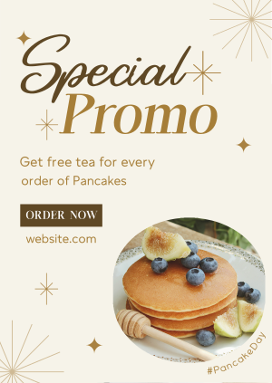 Stylish Pancake Day Poster Image Preview