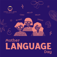Mother Language Celebration Linkedin Post Design