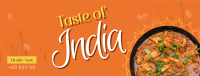 Taste of India Facebook cover Image Preview
